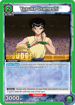 Yusuke Urameshi Judge Foil - UEPR /YYH-1-036 NM - Union Arena - Image 1