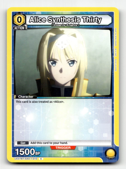 Union Arena Alice Synthesis Thirty (010) - UE07BT: Sword Art Online - Image 1