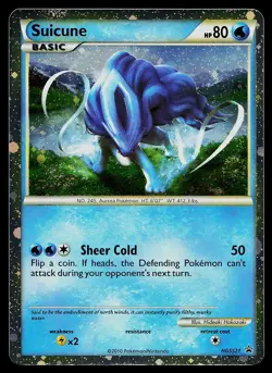 Pokemon Card - Suicune Black Star Promo HGSS21 Holo - Image 1