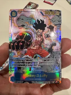 One Piece Monkey D. Luffy English Manga OP11-118 Secret Rare Custom Card Proxy - Image 1