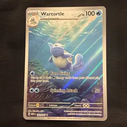 Pokemon Wartortle 171/165 Scarlet & Violet 151 Illustration Rare Card - Image 1