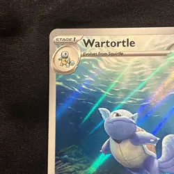 Pokemon Wartortle 171/165 Scarlet & Violet 151 Illustration Rare Card - Image 2