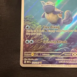 Pokemon Wartortle 171/165 Scarlet & Violet 151 Illustration Rare Card - Image 5