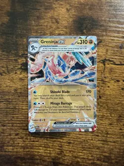 Pokemon Twilight Masquerade Greninja EX #106 METAL PROMO CARD - Image 1