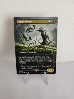 Compy Swarm Non Foil Borderless x1 Jurassic World Magic the Gathering MTG LP/NM - Image 1