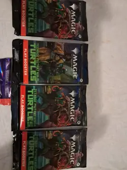 MTG: TEENAGE MUTANT NINJA TURTLES COLLECTOR BOOSTER PACK & ( 4 ) PLAY BOOSTERS - Image 3