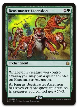 Beastmaster Ascension #92 (LP) Commander Anthology CMA Magic MTG - Image 1