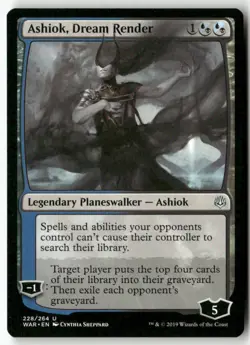 #228 - Ashiok, Dream Render - Uncommon WB2 U Lightly played - Image 1