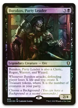 Burakos, Party Leader #653 (Foil) (NM) Baldur's Gate CLB Magic MTG - Image 1