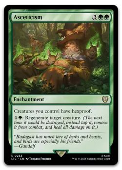 Asceticism #233 (LP) Lord of the Rings LTC Magic MTG - Image 1