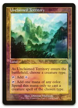 Unclaimed Territory (Retro Frame) #1 (Foil) NM & Gateway Promos Magic MTG - Image 1