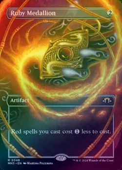 Ruby Medallion Borderless FOIL (Near Mint) | Modern Horizons 3 | MTG - Image 1
