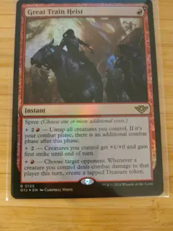 MTG Great Train Heist (FOIL) 0125 Outlaws of Thunder Junction M/NM Free UK P&P - Image 1