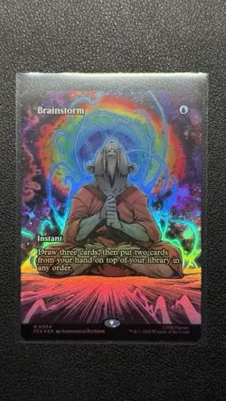 2026 MTG TMNT - Brainstorm Borderless Foil Mythic 0004 PZA - Image 1