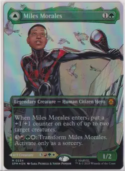 MTG Miles Morales (0234) (Borderless) Marvel's Spider-Man Foil - Image 1