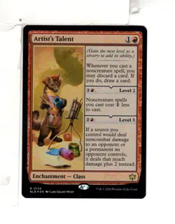 MTG SkeenAB Artist's Talent FOIL from BLB. NM. - Image 1