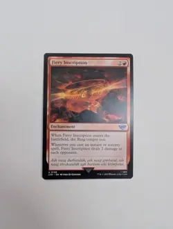 MTG - Fiery Inscription - Lord of The Rings NM/M Condition - Image 1