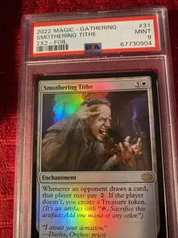 PSA 9 Mint Foil Smothering Tithe - MTG: Double Masters 2022 - Image 3