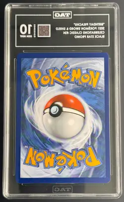 BIRTHDAY PIKACHU-HOLO TAG 10 2021 POKEMON CELEBRATIONS CLASSIC COLLECTION #24 - Image 2