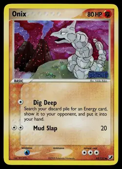 Pokemon Card - Onix Unseen Forces 65/115 Common Reverse Holo Stamped - Image 1