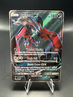 Pokemon Yveltal GX (Full Art) 124/131 SM - Forbidden Light - Pokemon Card - Image 1