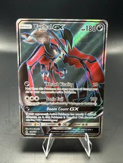 Pokemon Yveltal GX (Full Art) 124/131 SM - Forbidden Light - Pokemon Card - Image 2