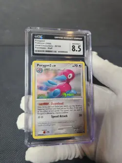2008 Pokemon Great Encounters Prerelease STAFF Porygon2 #49 CGC 8.5 like PSA - Image 3