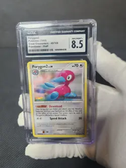 2008 Pokemon Great Encounters Prerelease STAFF Porygon2 #49 CGC 8.5 like PSA - Image 4