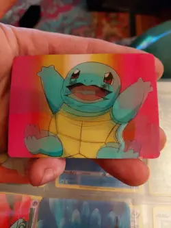 1998 Pokemon Video Pioneer Lenticular Squirtle Viz Promo Card Pika-0023D MP - Image 1