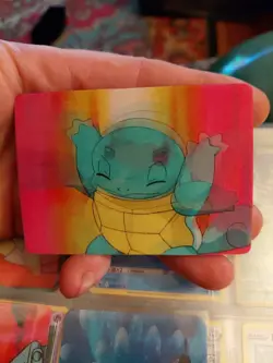 1998 Pokemon Video Pioneer Lenticular Squirtle Viz Promo Card Pika-0023D MP - Image 2