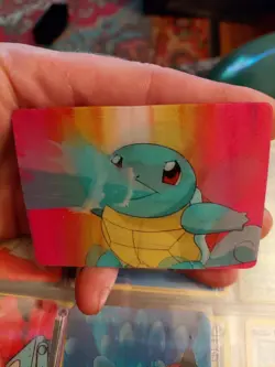 1998 Pokemon Video Pioneer Lenticular Squirtle Viz Promo Card Pika-0023D MP - Image 3