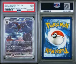 Pokemon Hydreigon ex Sv: White Flare Holo Illustration Rare 169/086 PSA 9 - Image 3