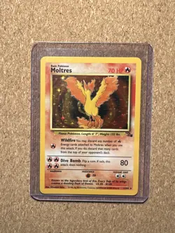1999 Pokemon Fossil Holo Moltres 12/62 - Image 1