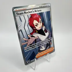 Pokemon Team Rocket's Ariana 224/182 Destined Rivals Ultra Rare UR Trainer Card - Image 2