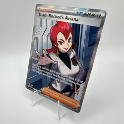 Pokemon Team Rocket's Ariana 224/182 Destined Rivals Ultra Rare UR Trainer Card - Image 3