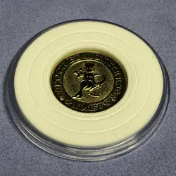 Pokemon 1997 Banpresto Metal Gold Coin - Nintendo - No.150 Mewtwo - #0401 - Image 3