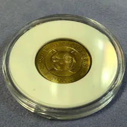 Pokemon 1997 Banpresto Metal Gold Coin - Nintendo - No.039 Jigglypuff - #0866 - Image 1