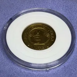 Pokemon 1997 Banpresto Metal Gold Coin - Nintendo - No.113 Chansey - #0399 - Image 1