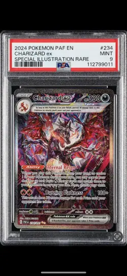 Pokemon Charizard ex 234/091 Paldean Fates Special Illustration Holo PSA 9 - Image 1