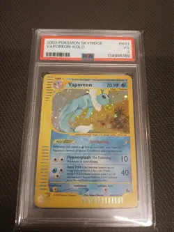 Pokemon Vaporeon H31/H32 PSA 3 VG - Skyridge Holo Rare Vintage *SWIRL* - Image 1