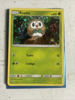 Rowlet Holo 1/12 - McDonalds Promo 2016 - Pokemon Card - - Image 1