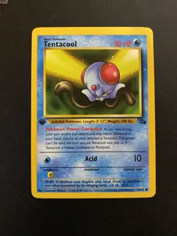 Tentacool 56/62 Fossil Set WOTC Pokemon TCG Card WOTC (2) - Image 1