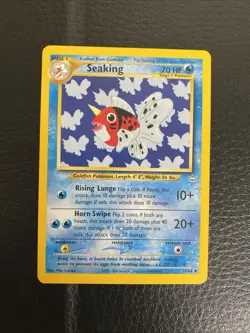 Seaking 37/64 Neo Revelation Uncommon Vintage WOTC 2000 Pokemon Card - Image 1