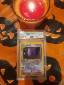 1999 Pokemon Gengar 1st Edition Holo From The Fossil Set PSA 9 - Image 1