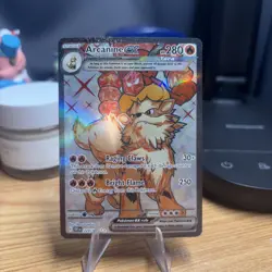🔥 Pokemon Arcanine EX Full Art Ultra Rare Holo Card 224/198 Scarlet & Violet - Image 1