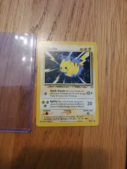 Pokemon TCG Pikachu 70/111 Neo Genesis Regular Common Non Holo - Lightly Played - Image 1