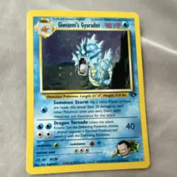 Pokemon Giovanni's Gyarados 5/132 Gym Challenge Holo Rare 90 HP English Card - Image 1