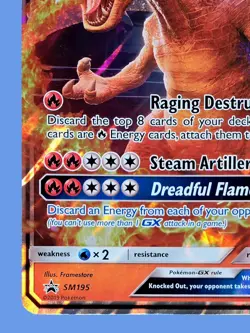Charizard GX 2019 Pokemon Sun Moon Black Star Promo #SM195 NM/MINT☆ See Pics! - Image 5