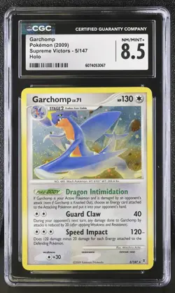CGC 8.5 Garchomp 2009 Supreme Victors 5/147 Holo Pokemon Card - Image 1