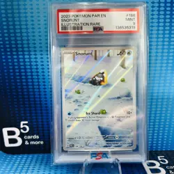 2023 POKEMON PAR EN-PARADOX RIFT ILLUSTRATION RARE #188 SNORUNT PSA 9 - Image 1